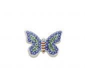 butterfly with magnet - Polish pottery