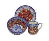 Set for breakfast - Polish pottery