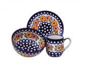 Set for breakfast - Polish pottery