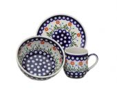 Set for breakfast - Polish pottery