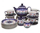 Coffee,Tea set large - Polish pottery